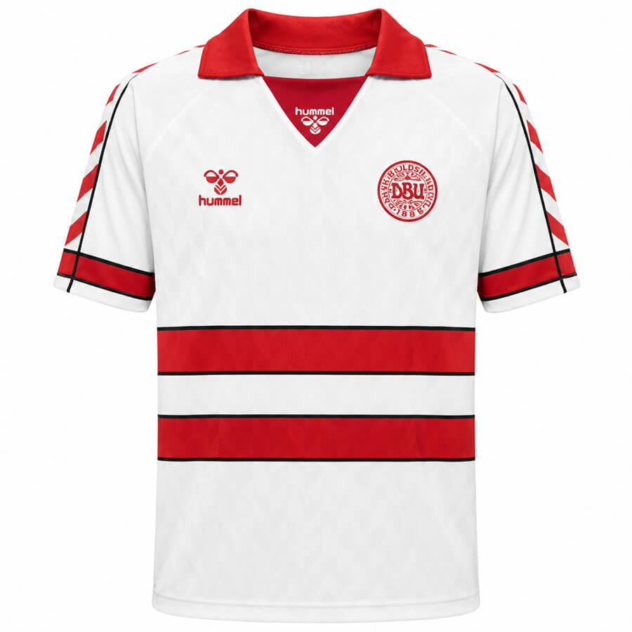 Denmark Away 1988 Football Shirt