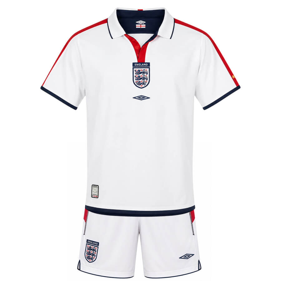 England Home 2004 Kids Football Kit