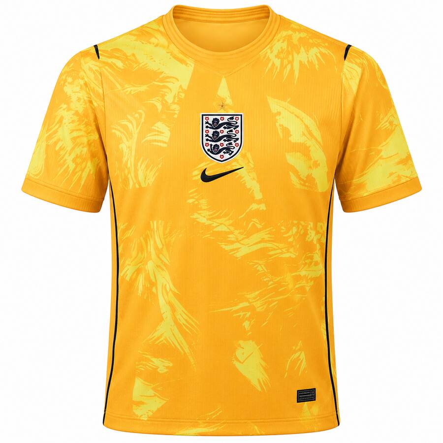 England Yellow Goalkeeper Football Shirt 2026