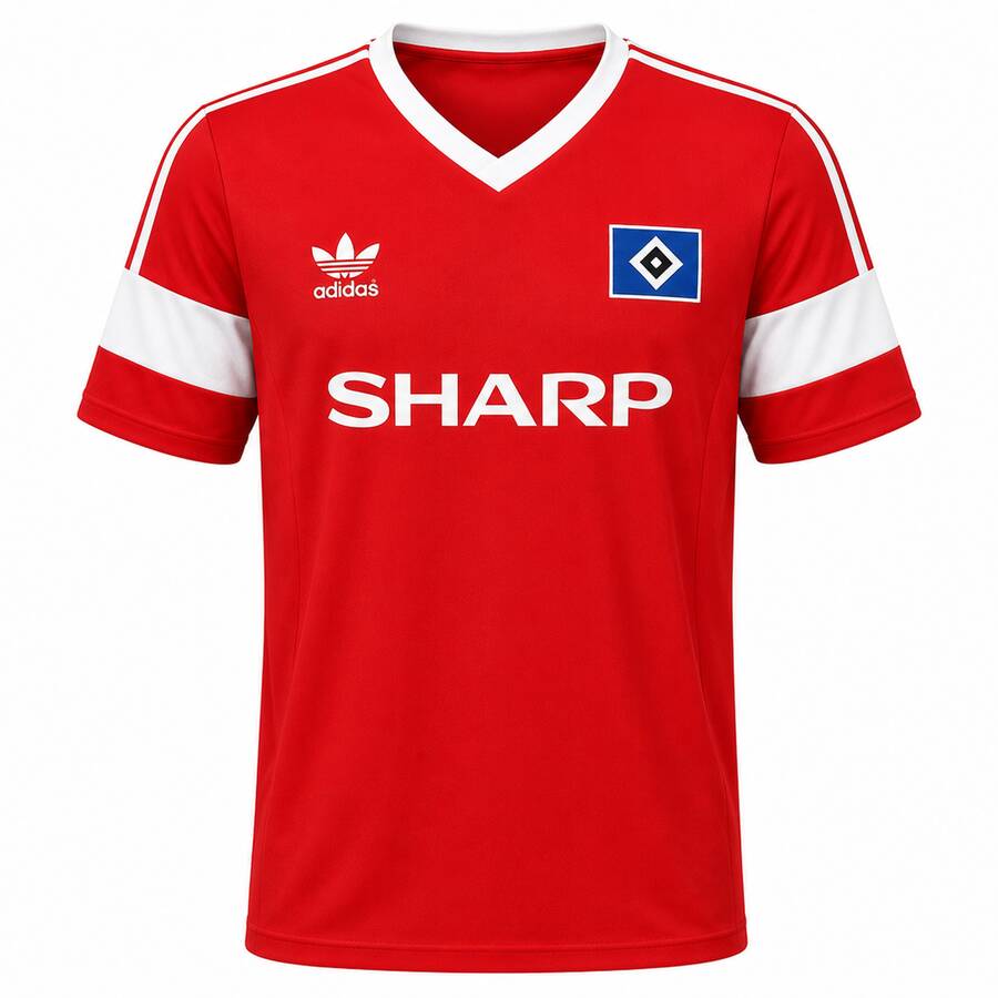 Hamburg Away 1988 Football Shirt