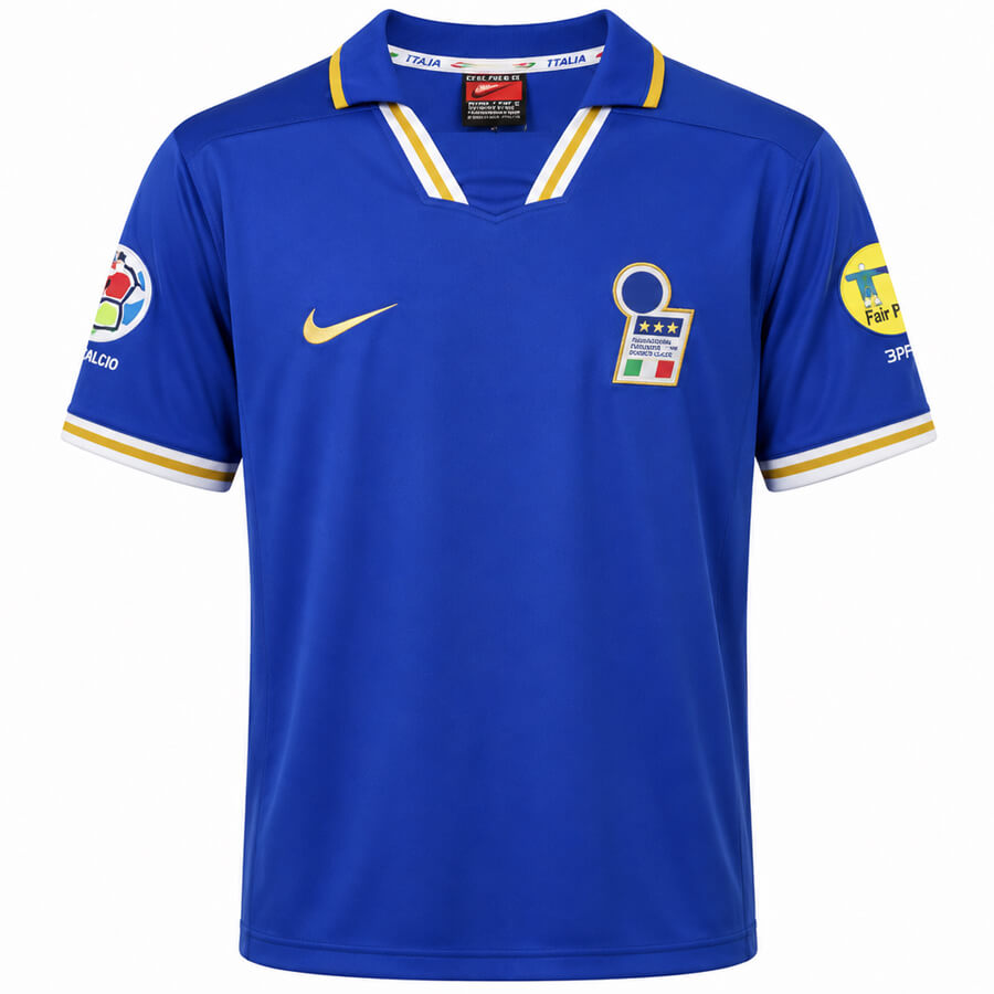Italy Home 1996 Football Shirt