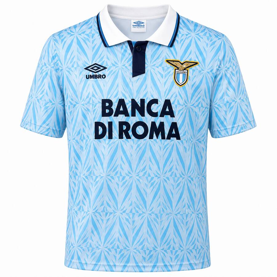 Lazio Home 1992 1993 Football Shirt