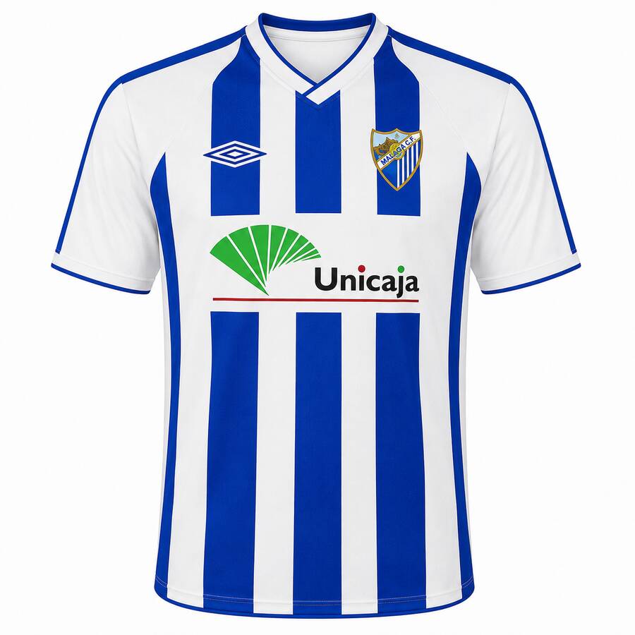 Malaga Home 2001 2002 Football Shirt