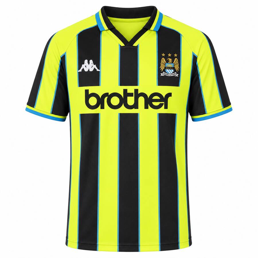 Manchester City Away 1998 1999 Football Shirt