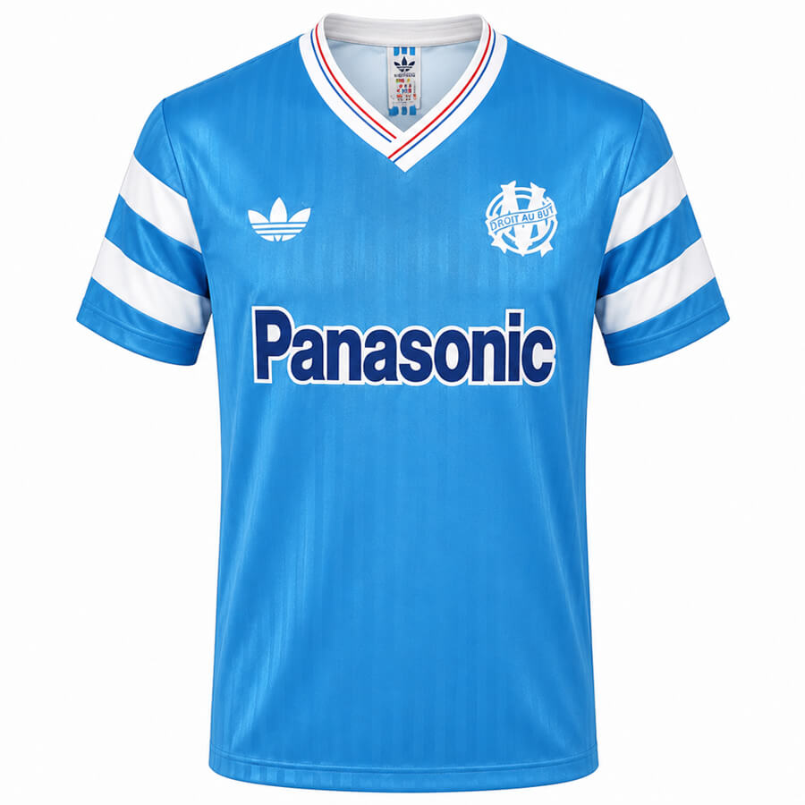 Marseille Away 1989 1991 Football Shirt