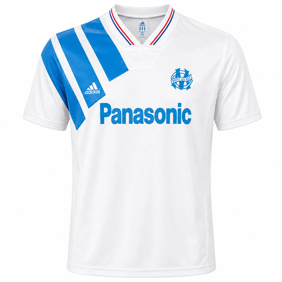 Marseille Home 1991 1993 Football Shirt
