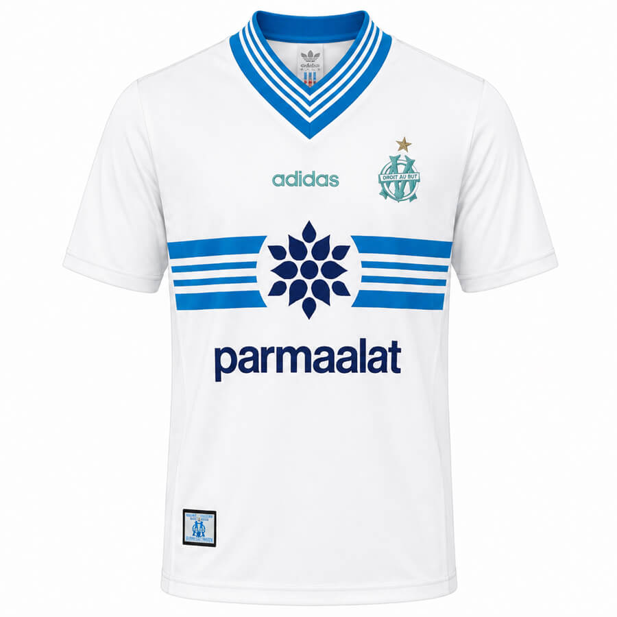 Marseille Home 1996 1997 Football Shirt