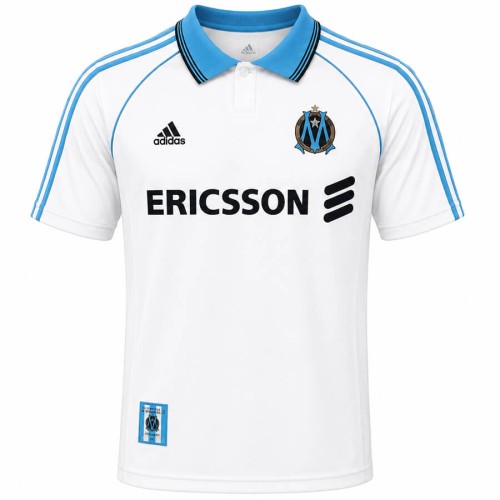 Marseille Home 1998 1999 Football Shirt