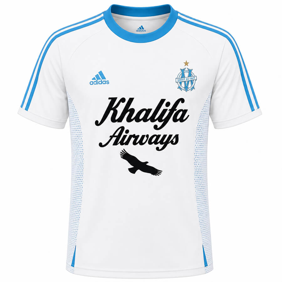Marseille Home 2002 2003 Football Shirt