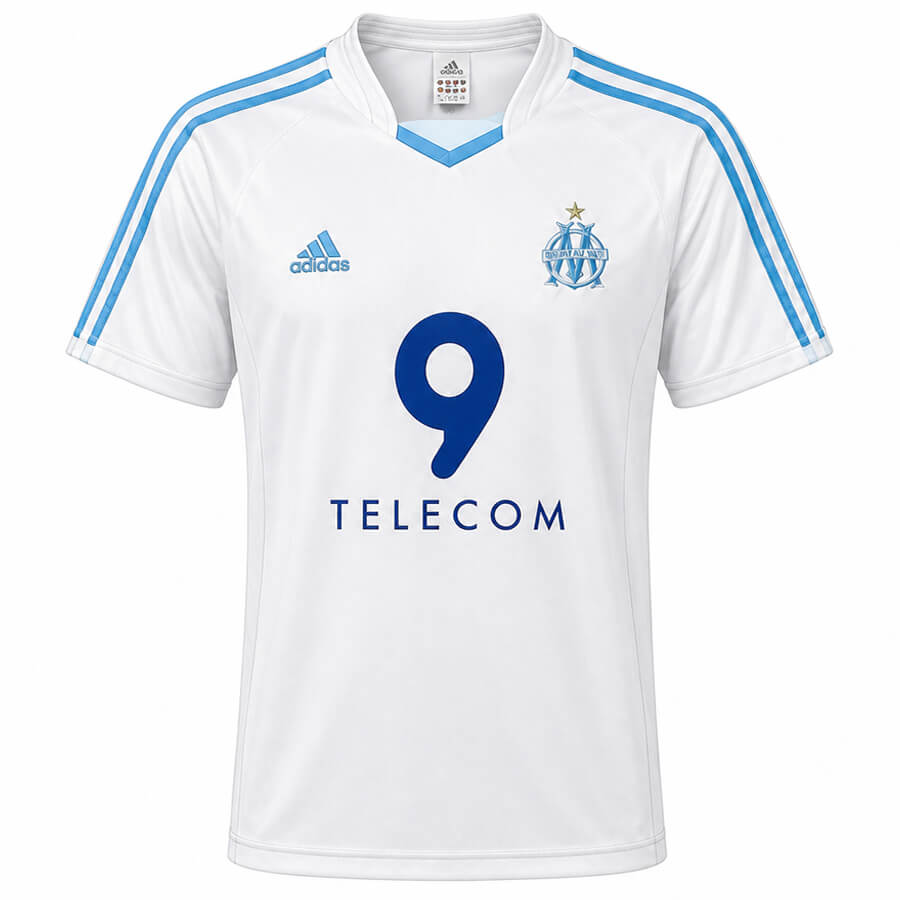 Marseille Home 2003 2004 Football Shirt