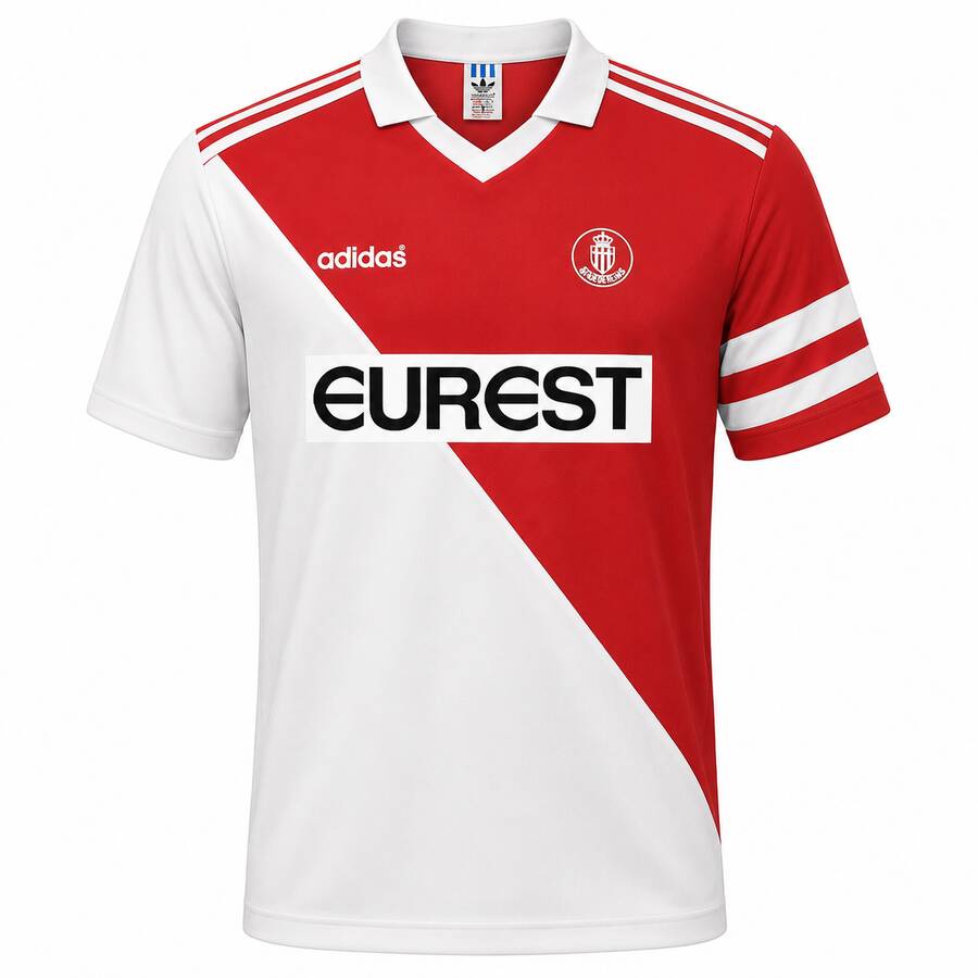 Monaco Home 1995 1996 Football Shirt