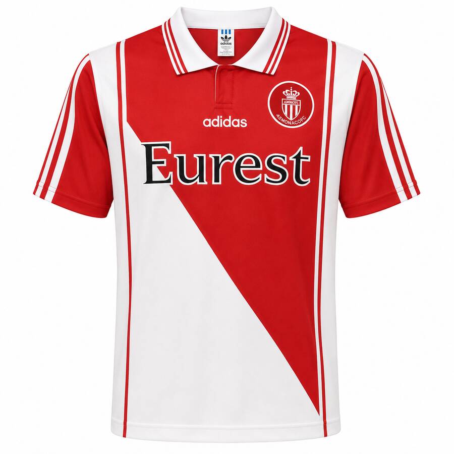 AS Monaco Home 98 99 Football Shirt