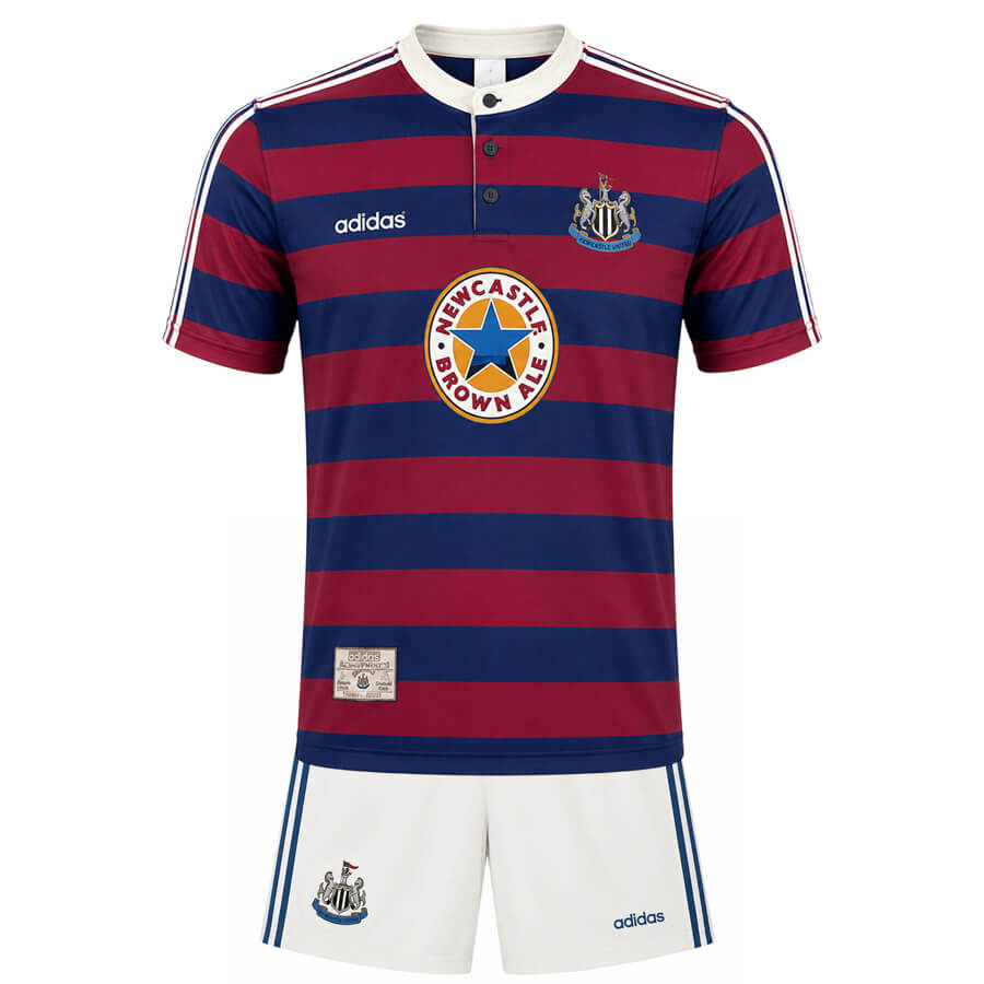 Newcastle United Away 1995 1996 Kids Football Kit