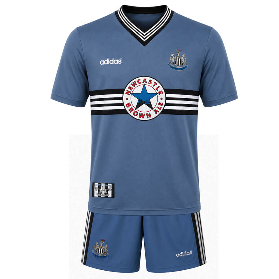 Newcastle United Away 1996 1997 Kids Football Kit