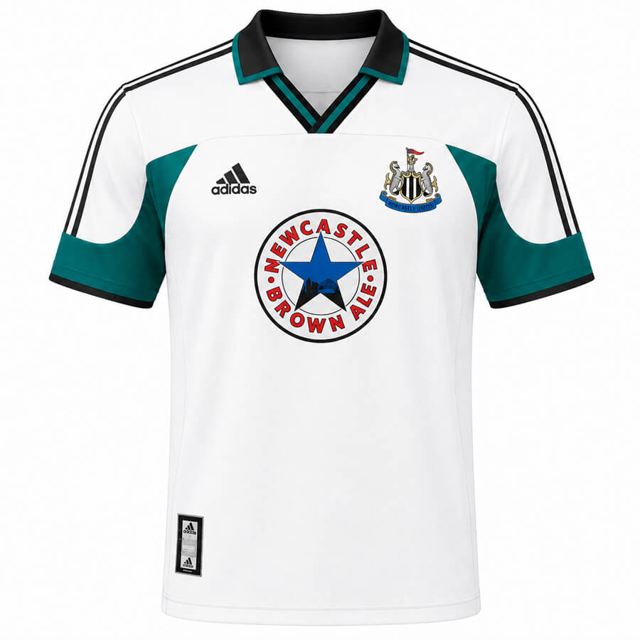 Newcastle United Away 1999 2000 Football Shirt
