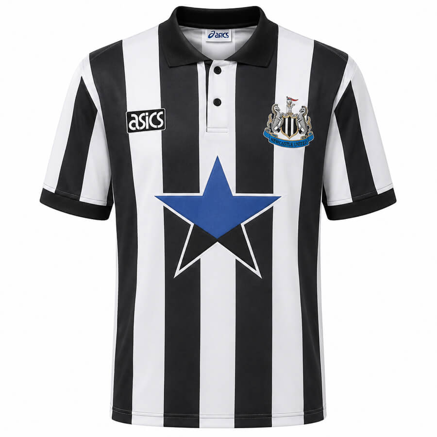 Newcastle United Home 1993 1995 Football Shirt
