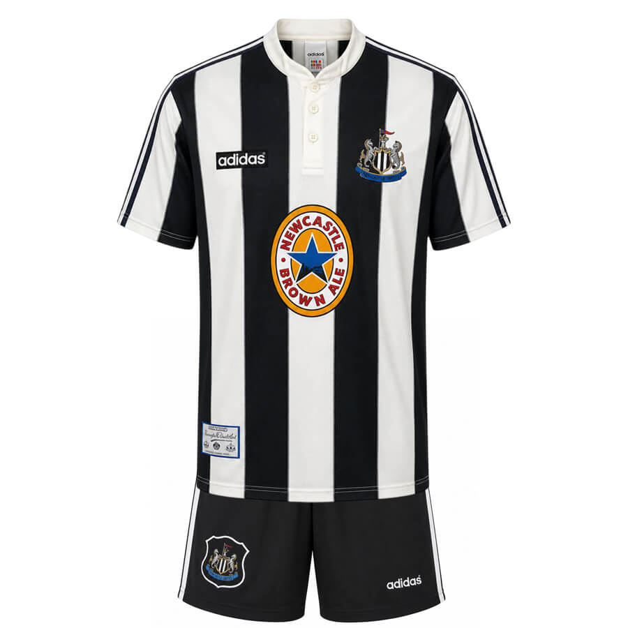 Newcastle United Home 1995 1997 Kids Football Kit