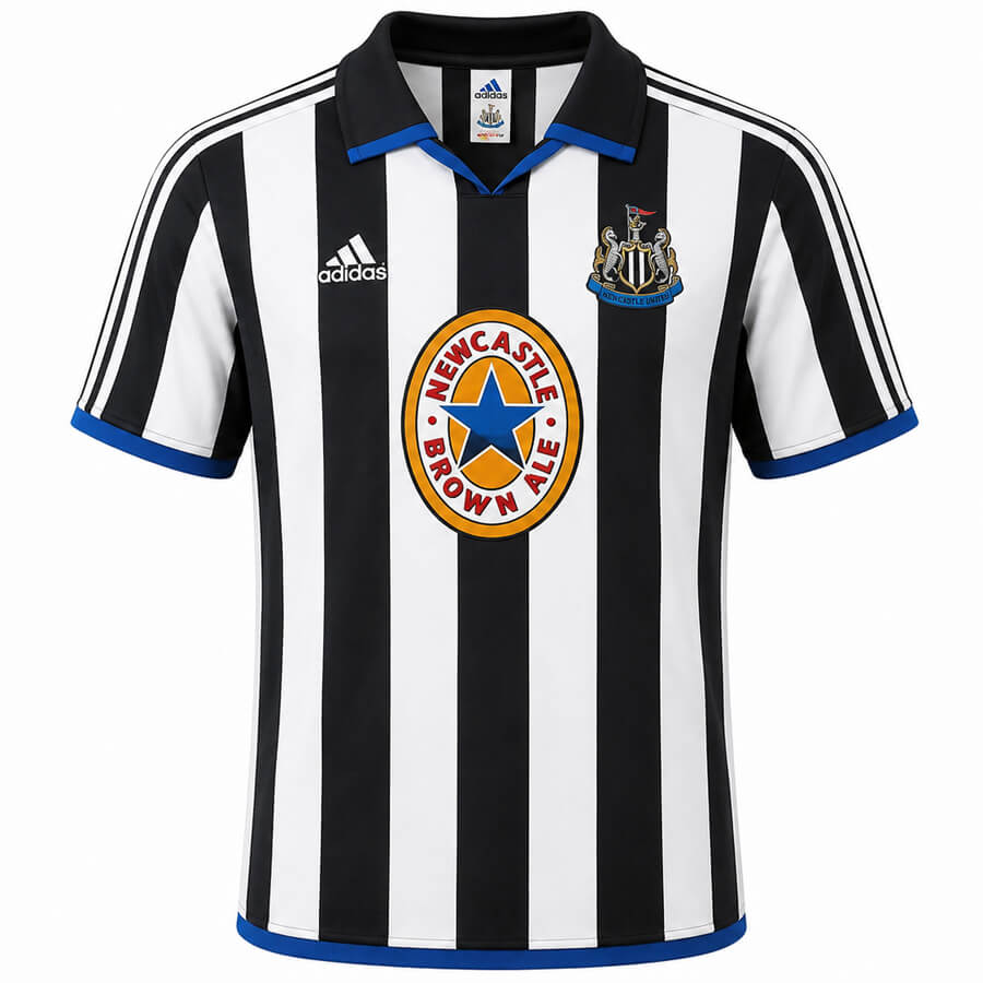 Newcastle United Home 1999 2000 Football Shirt