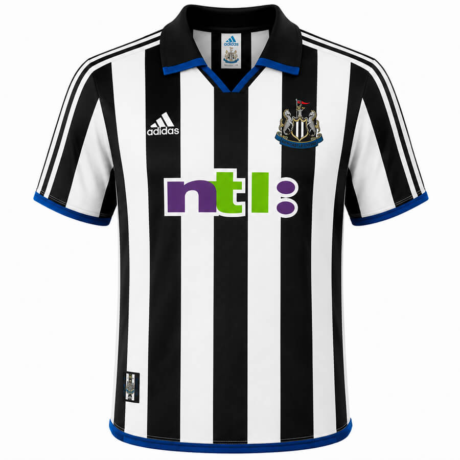 Newcastle Home 2000 2001 Football Shirt