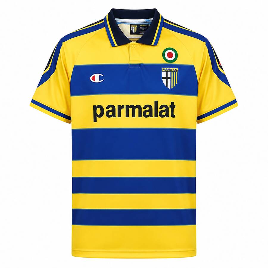 Parma Home 1999 2000 Football Shirt