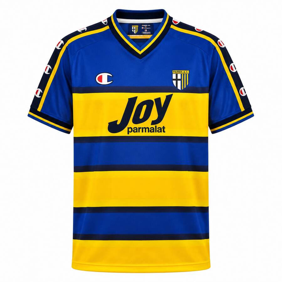 Parma Home 2001 2002 Football Shirt