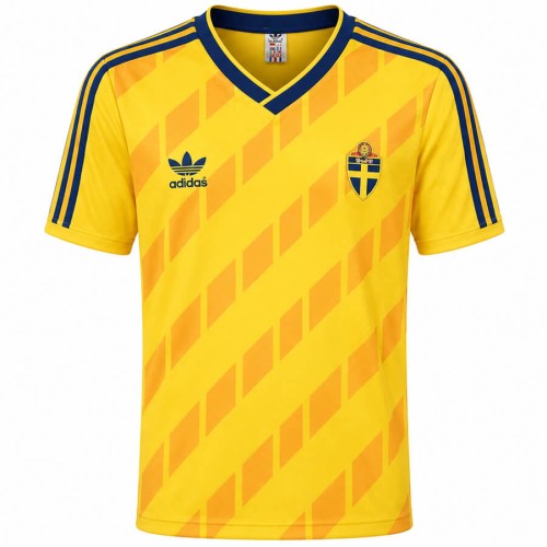 Sweden Home 1988 Football Shirt
