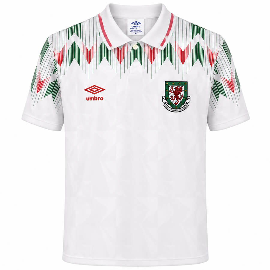 Wales Away 1990 Football Shirt