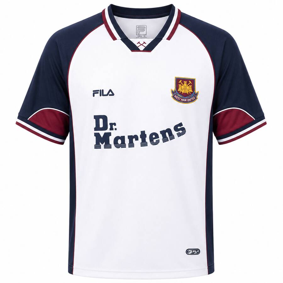 West Ham United Away 1999 2001 Football Shirt